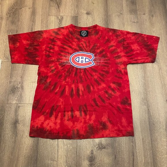 Montreal Canadiens NHL Tie Dye & Bleach Dye T-Shirt - Picture 1 of 1